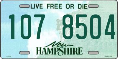 NH license plate 1078504