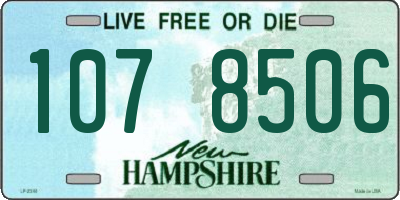 NH license plate 1078506