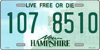 NH license plate 1078510