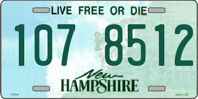NH license plate 1078512