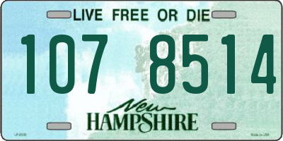 NH license plate 1078514