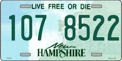 NH license plate 1078522
