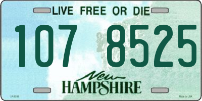 NH license plate 1078525