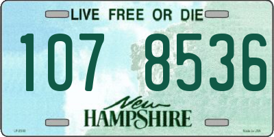NH license plate 1078536