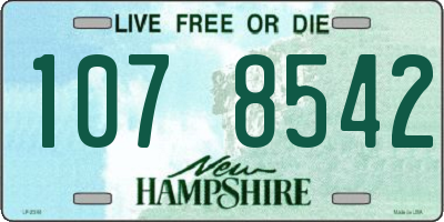 NH license plate 1078542