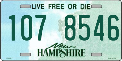 NH license plate 1078546
