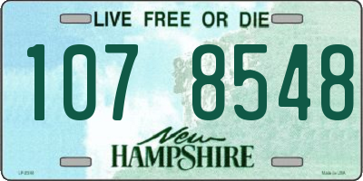 NH license plate 1078548