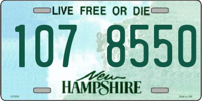 NH license plate 1078550