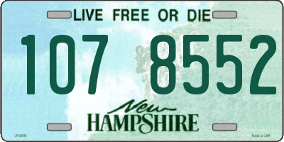 NH license plate 1078552