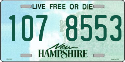 NH license plate 1078553
