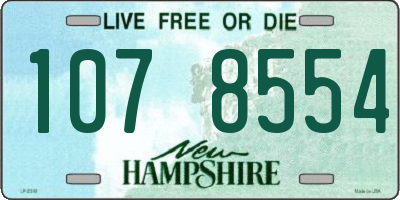NH license plate 1078554
