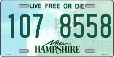 NH license plate 1078558