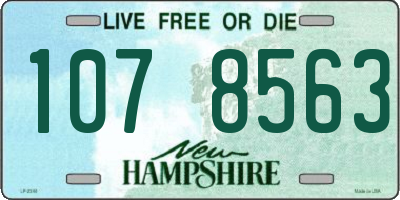 NH license plate 1078563