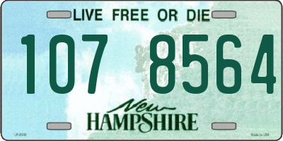 NH license plate 1078564