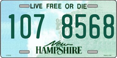 NH license plate 1078568