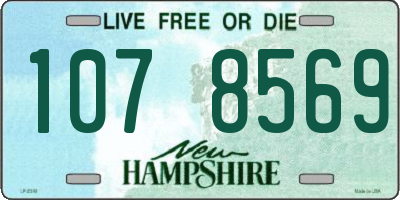 NH license plate 1078569