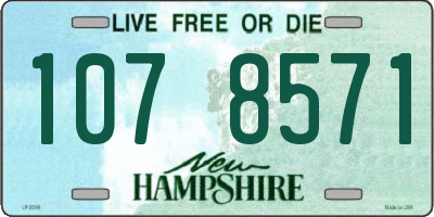 NH license plate 1078571