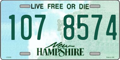 NH license plate 1078574