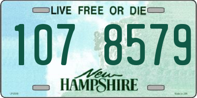 NH license plate 1078579