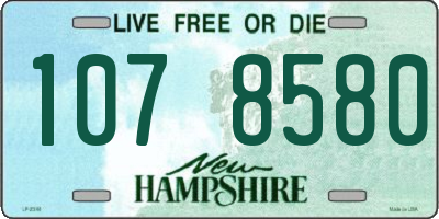 NH license plate 1078580