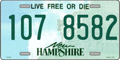NH license plate 1078582