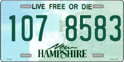 NH license plate 1078583