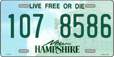 NH license plate 1078586