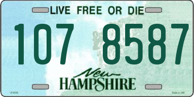 NH license plate 1078587