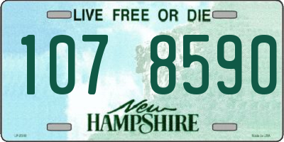 NH license plate 1078590