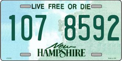 NH license plate 1078592