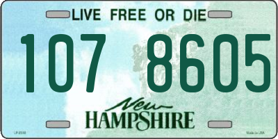 NH license plate 1078605