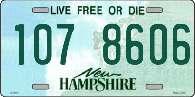 NH license plate 1078606