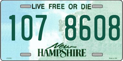 NH license plate 1078608
