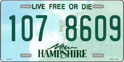 NH license plate 1078609