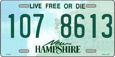 NH license plate 1078613