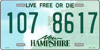 NH license plate 1078617