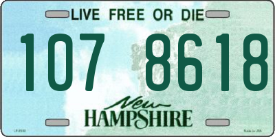 NH license plate 1078618
