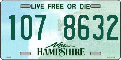 NH license plate 1078632