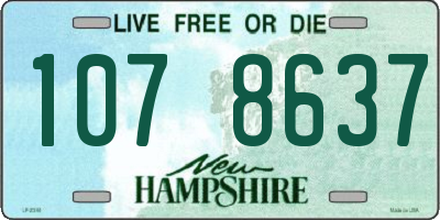 NH license plate 1078637