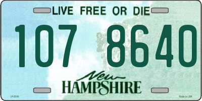 NH license plate 1078640