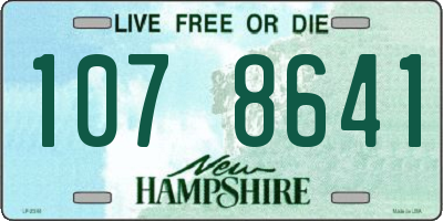 NH license plate 1078641