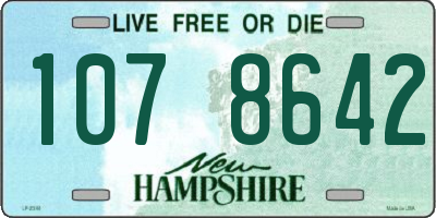 NH license plate 1078642