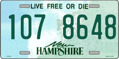 NH license plate 1078648