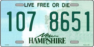 NH license plate 1078651