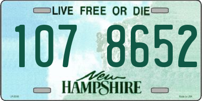 NH license plate 1078652