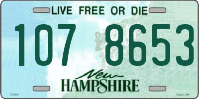 NH license plate 1078653