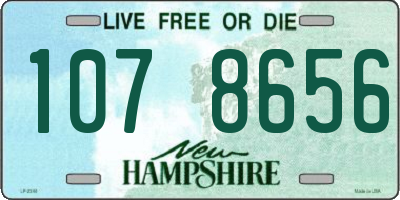 NH license plate 1078656