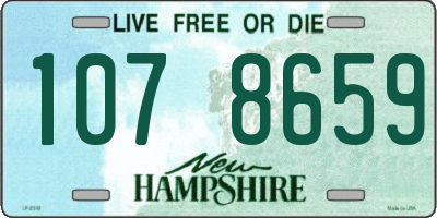 NH license plate 1078659