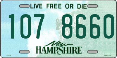 NH license plate 1078660