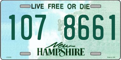 NH license plate 1078661